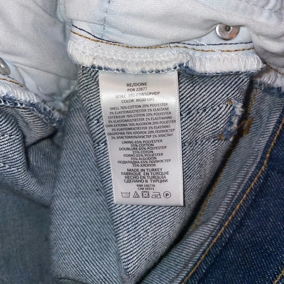 New! Re/done Super High Drainpipe Denim Jeans 👖 size 28 - Picture 16 of 16